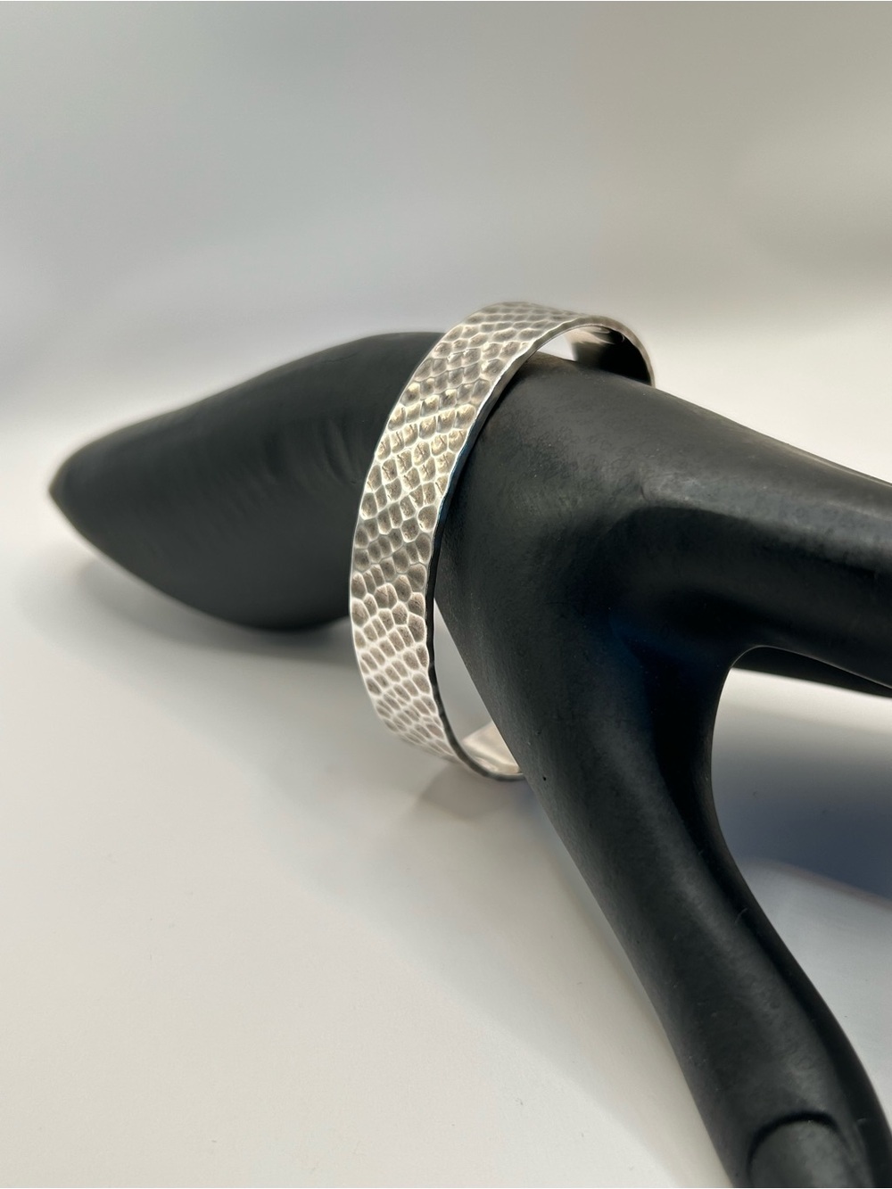 Silpada Vintage Sterling Silver Hammered Cuff Bracelet.